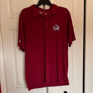 Men’s Antigua Colorado Avalanche Polo - Burgundy - Size L
